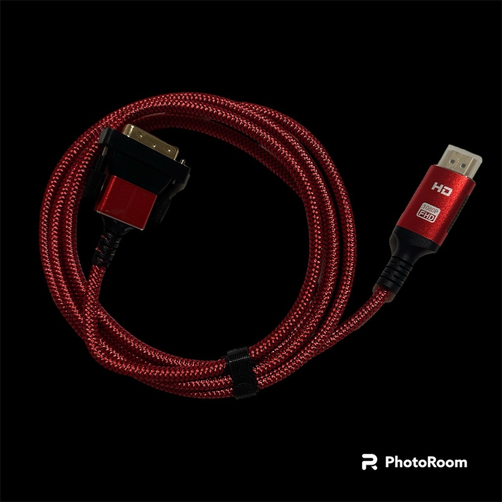 HDMI to DVI Cable, 6' Feet - Gold Plated Connectors 1080P